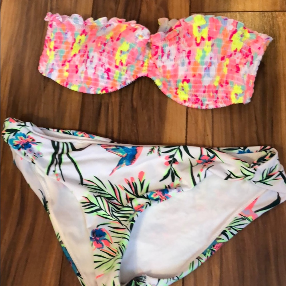 Bikini colorful top is from Victoria secret